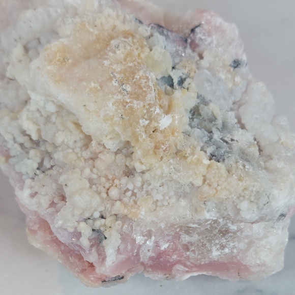 Natural Raw Pink Opal Cluster | Heart Healing • Emotional Rebirth - Picture 6 of 10